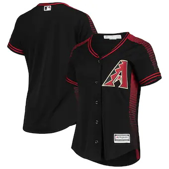 womens majestic black arizona diamondbacks alternate offici